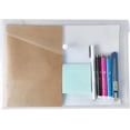 thumbnail image 4 of 20 Pcs Clear Plastic Envelope with Snap Button Closure, Waterproof File Folder, Transparent Folders for Documents, Letter Size, A4 School and Office Supplies, 4 of 4