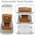 Elevon Automatic Cat Feeder, Gravity Food and Water Dispenser Bowl Set ...