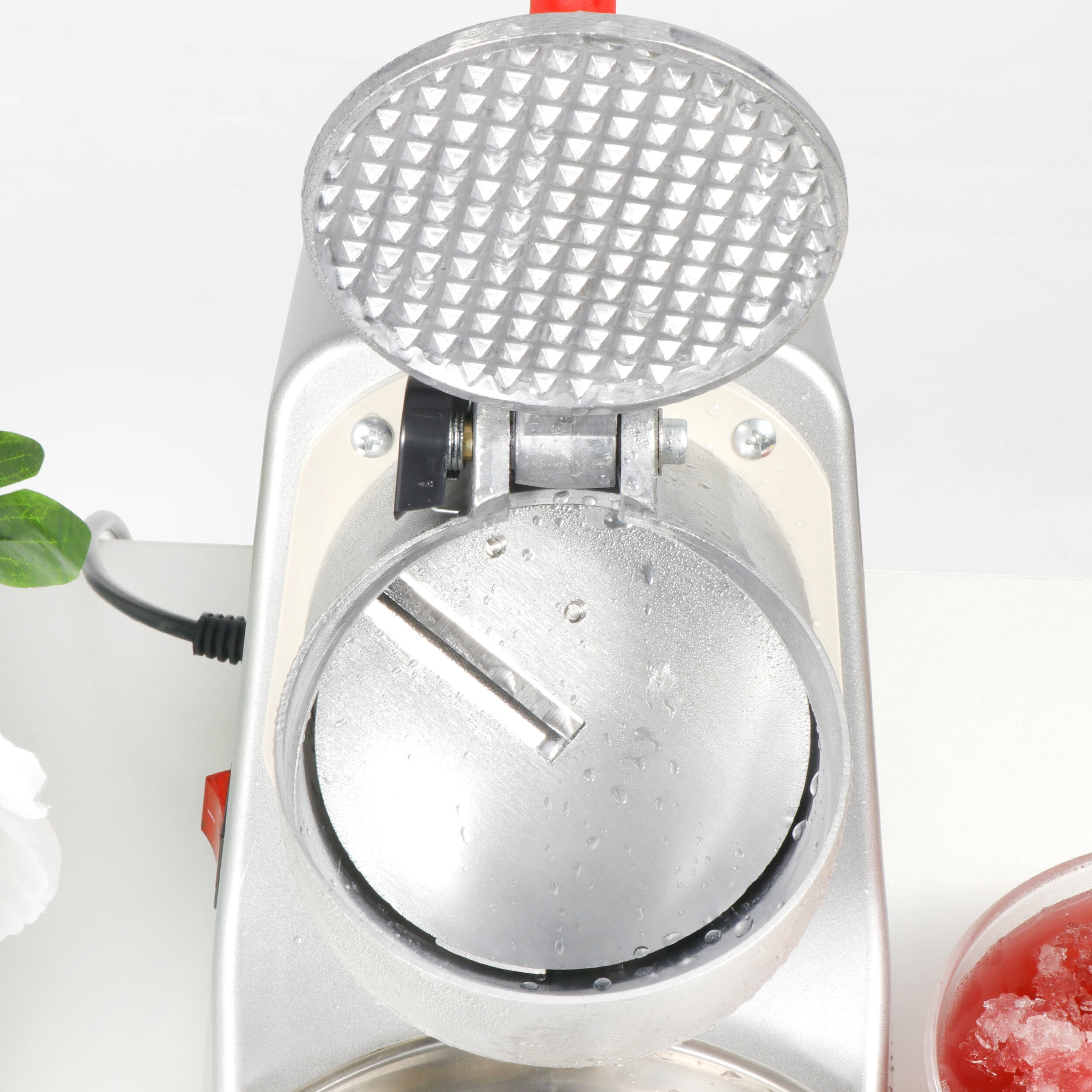 SuperDeal Ice Crusher 143lb Home Commercial Automatic Snowflake Smoothie Making High Speed, Silver