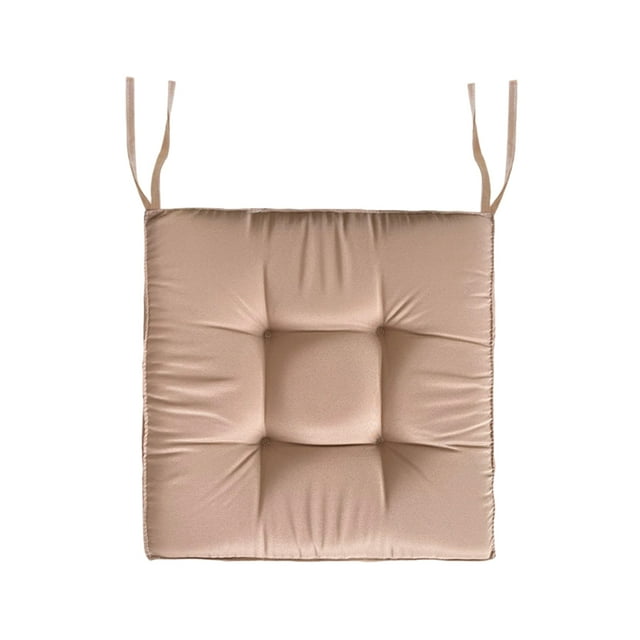 Inteprter Cojín de felpa de poliéster para silla, suave y cómodo para cualquier asiento Cojines de silla de amplia aplicación Decoración del hogar bronceado suave