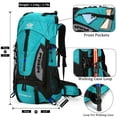 thumbnail image 2 of 60L Travel Hiking Camping Backpack with Rain Cover,Backpack Water Resistant,Climbing Backpack for Men Women, 2 of 12