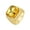 Gold Orange, variant on Men's Stainless Steel Vintage Punk Rock Domineering Personality Large Square Black Gemstone Signet Ring Simple Statement Gold Size 8