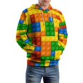 thumbnail image 5 of Building Blocks Construction Brick Men's Women New Sweatshirt Hoodie Men's Plus Size Sweatshirt Hooded Sweatshirt 3d Printed Street Men's Cloth, 5 of 6