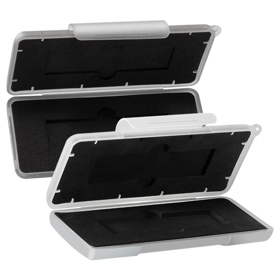 Yardwe 2-Pack Portable Hard Drive Case for SSD Storage, Plastic External Hard Disk Organizer Box