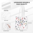 thumbnail image 4 of YFYANG Reusable Cotton Canvas Tote Shopping Bag, Plant Watercolor Pattern Washable Portable Grocery Bag for Daily Travel, 4 of 8