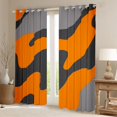 thumbnail image 2 of Homewish Orange Camouflage Blackout Curtains,Classic Abstract Geometric Curtains Pack of 2 (42x84 Each), 2 of 6
