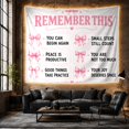 thumbnail image 4 of Structured Layout With Positive Affirmations Center, Inspirational Illustration for Quote Lovers, Wall Decor, Valentine's Day Gift, Tapestry Wall Hanging for Dorm and Living Room, 4 of 5