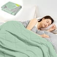 thumbnail image 5 of PATLOLLAV Summer Quilt Cooling Comforter Cool Silky Fiber Summer Comforter Summer Cooler Gift Comforter Conditioner Comforter Solid Color for Hot Sleepers and Night Sweat, 5 of 6