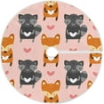 thumbnail image 1 of RYLABLUE Tapis de Support de Jupe de Noël avec Raton Laveur Renard Mignon pour Décoration de Fête Intérieure Extérieure 36 Pouces, 1 of 5