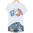thumbnail image 6 of WUANDIXFA Summer Tops 250 Years American Flag Shirt for Women 250th Anniversary USA T Shirt Independence Day Shirts Tops White,2XL, 6 of 6