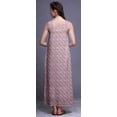 thumbnail image 3 of Bimba Robe de Nuit Maxi en Rayonne pour Femmes, Imprimée, Sans Manches, Robe de Nuit Maxi - S, 3 of 5