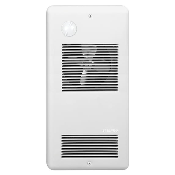 Stelpro ARWF1502T2W White PULSAIR Wall Fan Heater With Integrated Mechanical Thermostat