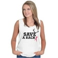 thumbnail image 4 of Save A Rack Antler Breast Cancer Pink Tank Top Tee Shirt Women Brisco Brands S, 4 of 6