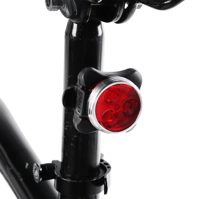 Luz trasera para bicicleta BuyWeek luz LED recargable por USB 650 mA