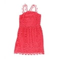 thumbnail image 2 of Kensie Womens Crochet Sheath A-line Dress, Pink, Medium, 2 of 2