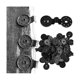 thumbnail image 5 of Sujetador de tela de sombra shaofei con agarre de bloqueo color negro, 5 of 5