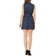 thumbnail image 3 of Vestido sin mangas con cinturón de lunares para mujer Chic M azul oscuro, 3 of 6