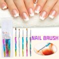thumbnail image 1 of Pincel para uñas, conjunto colorido, conjunto completo, pluma de pétalo, pluma de modelado, pluma pintada con patrón Wmkox8yii hjk699, 1 of 9