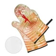 thumbnail image 3 of Dance Yoga Woman Oven Mitts And Pot Holders Sets Baking Sets For Kitchen Bbq Gloves Heat Resistant Cooking Nature Waterdrop Meditation 4 Pcs, 3 of 8