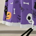 thumbnail image 4 of Coolnut Halloween Pumpkin Bat and Skull Round Tablecloth 60In,Table Cover Water Resistant Spill Proof Large Table Cover for Indoor & Outdoor Family Gathering Dinner, BBQ Halloween Decoration, 4 of 7
