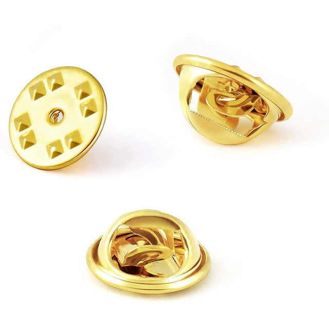 ORUYROP Pin Backs, Butterfly Clutch Backings Pin Cap Replacement for Badges, Lapel Pin