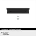 thumbnail image 4 of Amerock Streamline Tab 3 inch (76mm) Length Matte Black Cabinet Finger Edge Pull, 10 Pack, 4 of 4