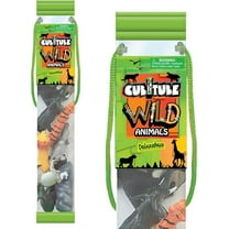 Cubitube Wild Animals Set by Deluxebase – 11 Safari Animal Figures with Accessories in Storage Tube