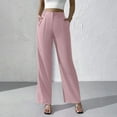 thumbnail image 2 of yunLCZ Wide Leg Pants Woman Women's Suit Pants Elegant Solid Color High Hanging Wide Leg Pants Straight Leg Pants, 2 of 4