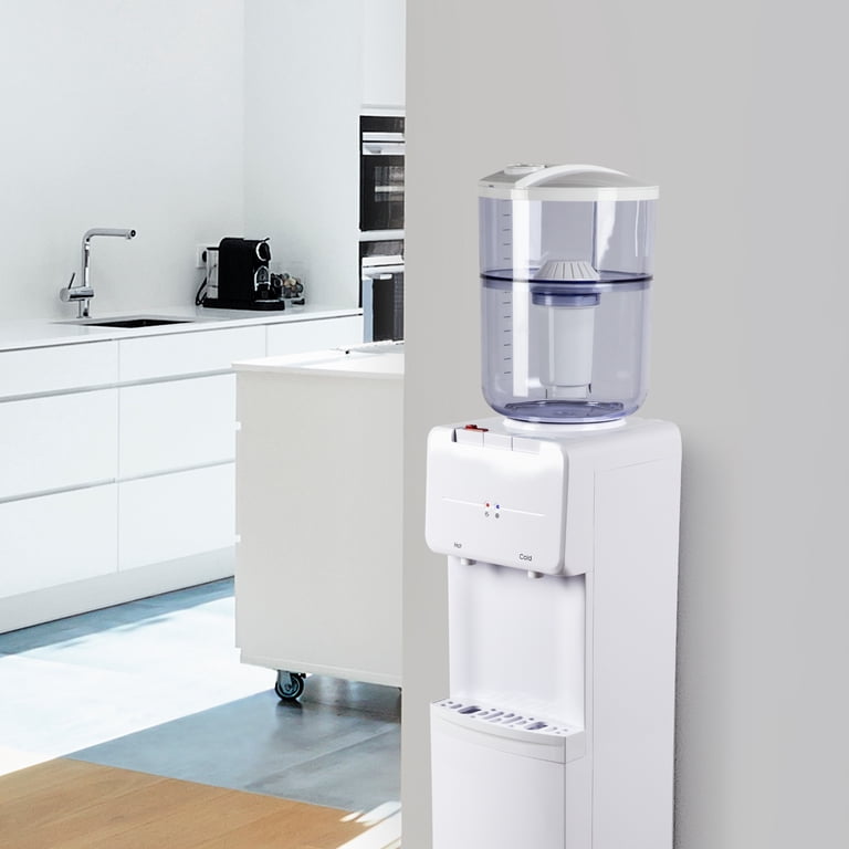 Free Shipping! Great Value Water Dispenser White Top Load Hot Cold