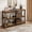 Brown, variant on Farmhouse Console Table, 47" Narrow Long Entryway Table with Storage, 3 Tier Wood Console Table for Living Room, Skinny Sofa Tables Behind Couch, Rustic Hallway Table for Entryway