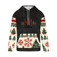 thumbnail image 3 of Hoodies For Men Pullover Packable Rain Hoodie With Hood Casual Blazer Slim Fit Hoodies Cardigan Puffer Hoodie Light Weight Christmas Sweater, 3 of 4