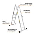 thumbnail image 2 of Escalera multiposición 12 peldaños, Tipo I, Truper, 2 of 4