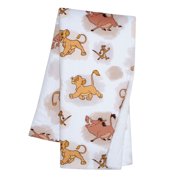 Lambs & Ivy Disney Baby Lion King Safari Soft White Fleece Baby Blanket