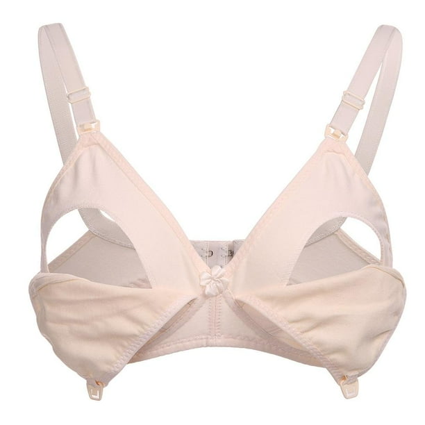 LYUMO LYUMO Cotton Front Open Maternity Breastfeeding Bra Pregnant