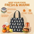thumbnail image 5 of Jack Russell Terrier Insulated Lunch Bag for Women & Adults,Large Portable Soft Cooler Lunch Bag,Thermal Food Storage Tote with Pearl Cotton,8.66L,8.75x5.75x9.5 Inch, 5 of 6