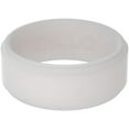 thumbnail image 3 of QALO Men's Grey Steel Polished Step Edge Silicone Ring – Durable Wedding Bands with Flexible Comfortable Fit – Skin-Friendly and Lightweight Design – Size 13, 3 of 5