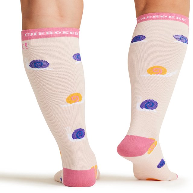 Printsupport Women 12 mmHg Support Socks Regular Pineapple Toss