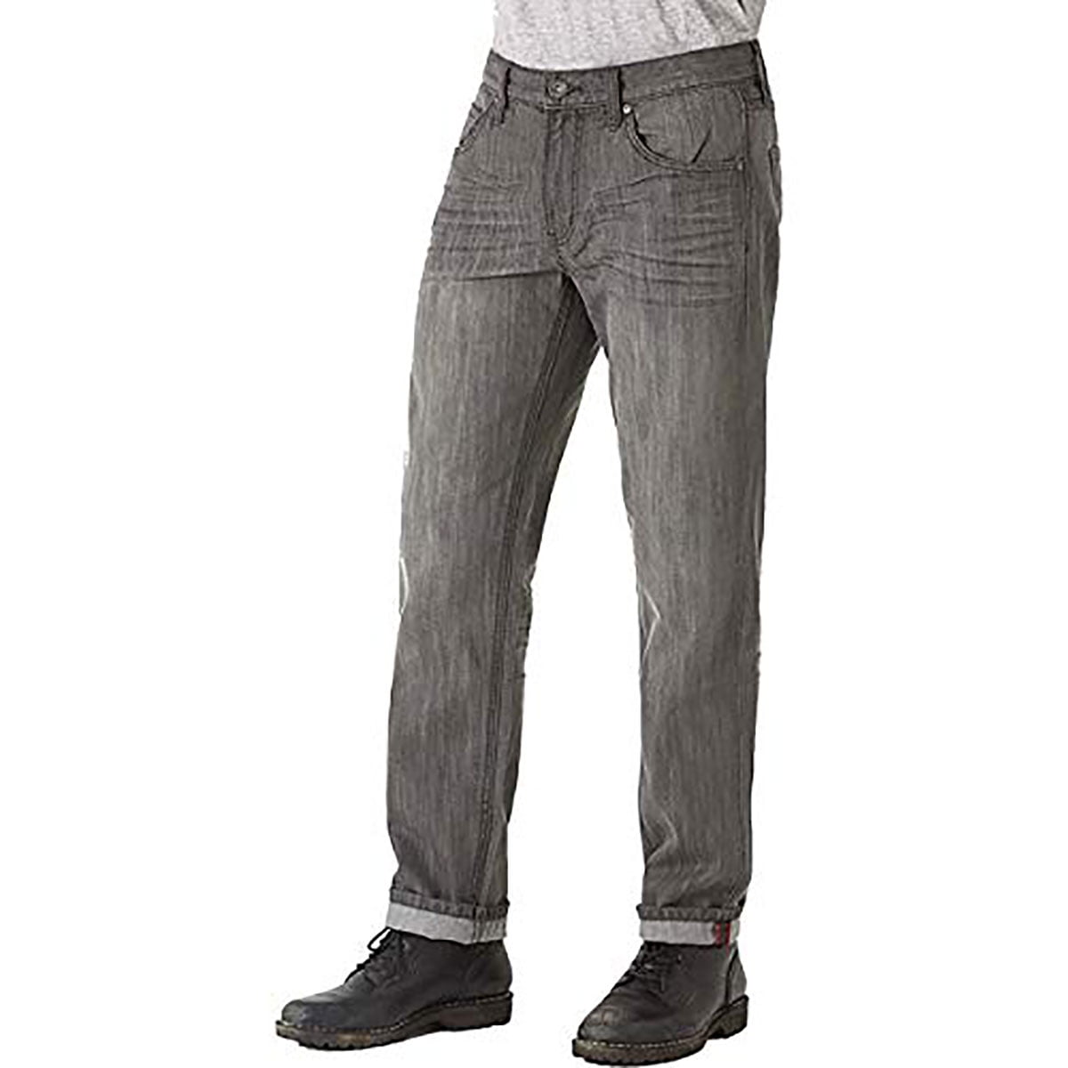1KTon Men Jeans Fashion Casual Ripped Slim Fit Denim Pants Zip Long Trouser with Pocket 