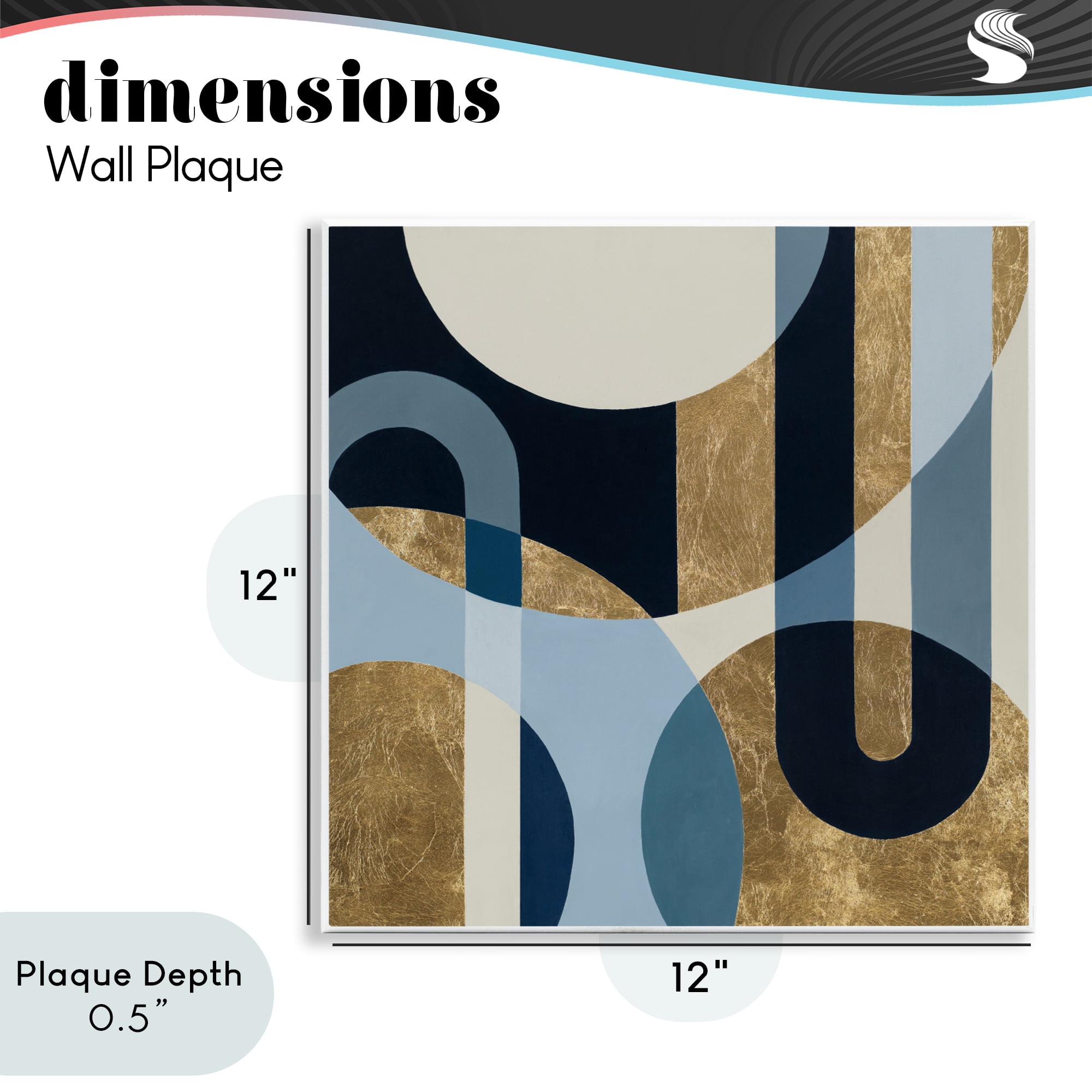 Stupell Industries Earthly Shapes & Arches Wall Plaque Art, design by Max Maxx