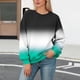 thumbnail image 1 of Xuyuer Women's Fashion Printed Long Sleeve Loose Blouse, Round Neck Hoodless Sweatshirt for Casual Spring Wear, Weekend Outings and Cozy Layering, 1 of 5