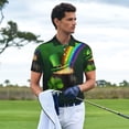 thumbnail image 6 of Balery St. Patrick's Day4 Printed Men’s Short Sleeve Polo Shirt, Midweight Men's Shirt,Golf Polo shirts -X-Large, 6 of 9
