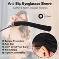 thumbnail image 2 of Anti-Slip Glasses Temple Cushions Eyeglasses Temple Tips Sleeve Cotton Glasses Black 2, 2 of 5