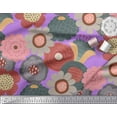 thumbnail image 2 of Soimoi Poly Georgette Fabric Flower Artistic Printed Fabric 1 Yard 42 Inch Wide, 2 of 3