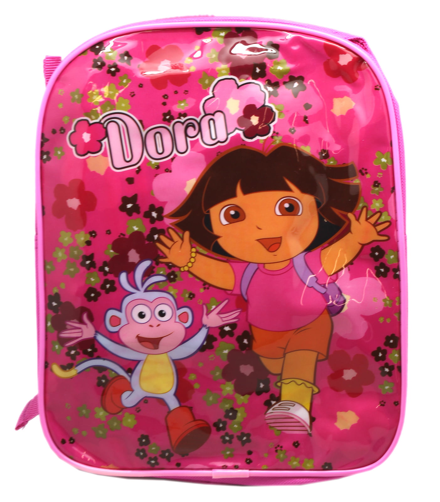 Backpack Dora The Explorer And Boots Vinyl Front Pink Colored Mini Backpack 10in Walmart 