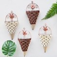 thumbnail image 1 of Flower Pot High Hardness Rust-proof Iron Wall Hanging Artificial Flower Basket Decoration for Home, 1 of 9