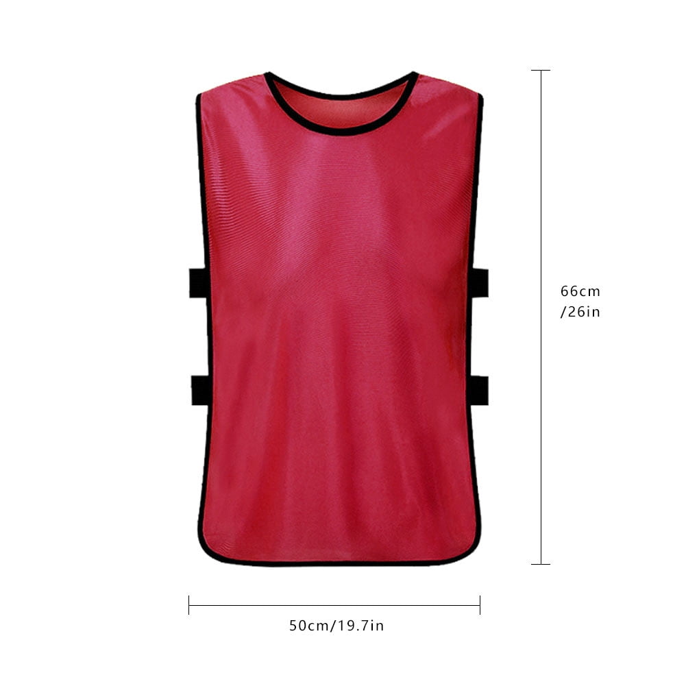 Lot De 12 Gilets D'entraînement De Football - Mailles Respirantes - Taille Adulte - Pour Sports D'équipe