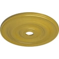 thumbnail image 3 of Ekena Millwork 26 1/2"OD x 3 5/8"ID x 1 1/2"P Jefferson Ceiling Medallion (Fits Canopies up to 5"), Hand-Painted Rich Gold, 3 of 6