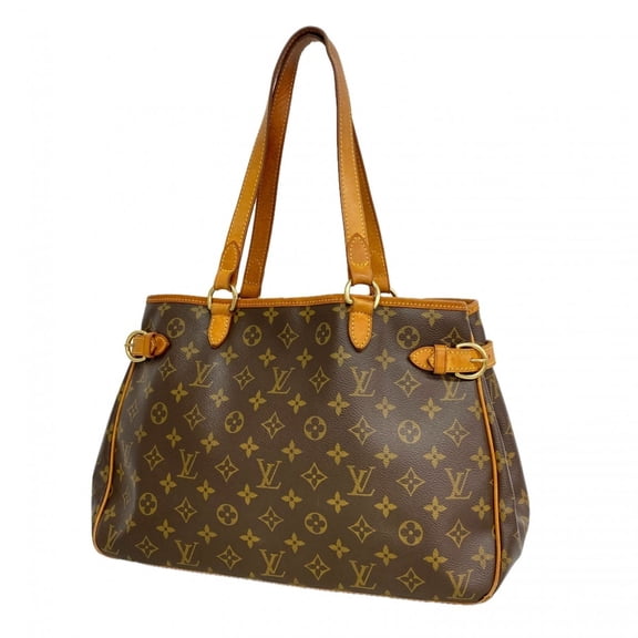 Pre-Owned Louis Vuitton Monogram Batignolles Horizontal Tote Bag M51154 Brown Women's