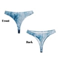 thumbnail image 3 of Fotbe Abstract Ocean Waves Tanga Sin Costuras para Mujer con Estampado – Panties Invisibles, Transpirables y Cómodos para Uso Diario-4X-Large, 3 of 6