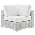 thumbnail image 2 of Modway Convene Outdoor Patio Corner Chair in Light Gray White, 2 of 7